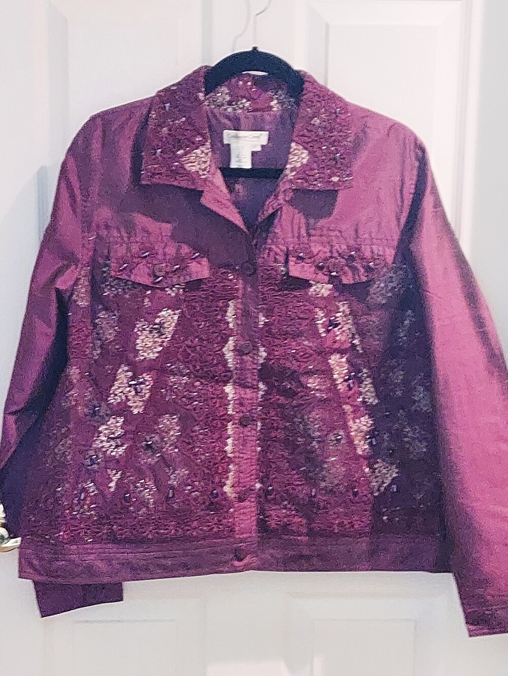 Colwater Creek Amethyst Sulk Jacket